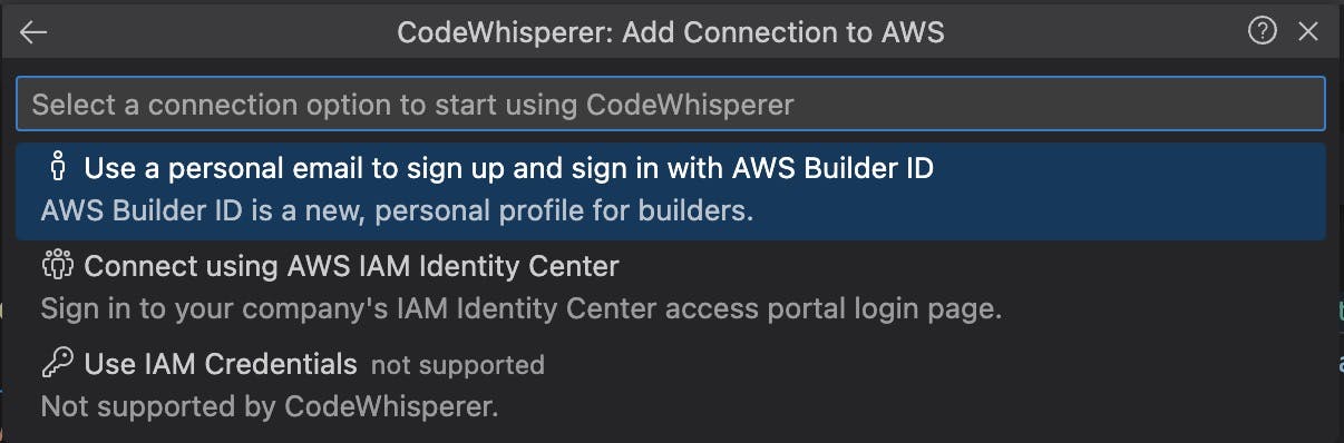 Connect to AWS